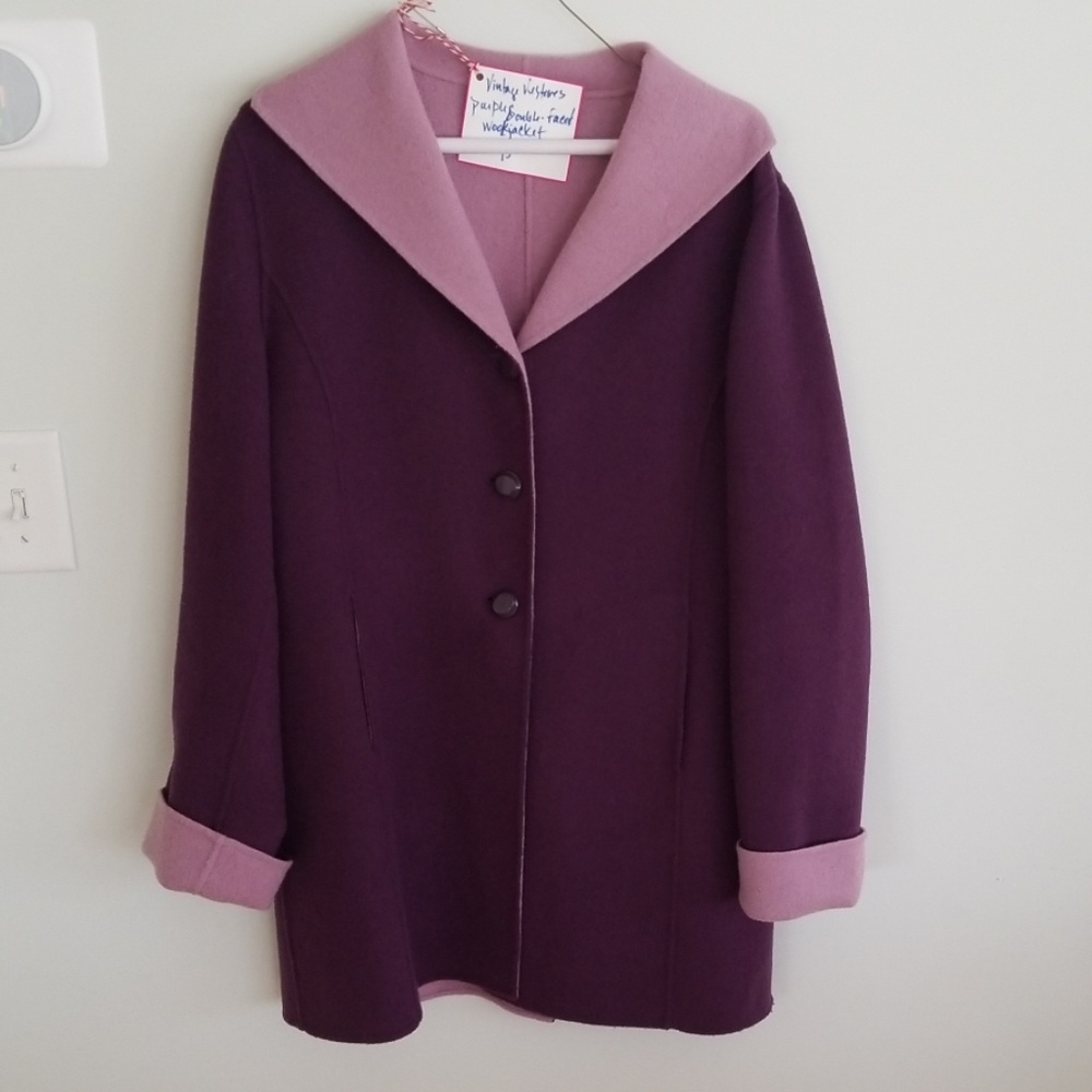 Purple wool jacket